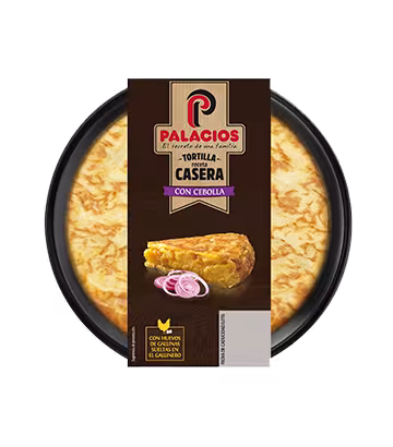 Tortilla Receta Casera Palacios con cebolla 300gr