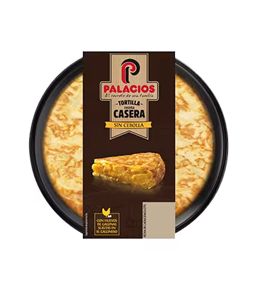 Tortilla Receta Casera Palacios sin cebolla 300gr