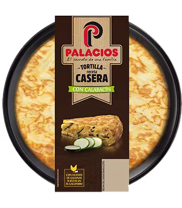 Tortilla Receta Casera Palacios con calabacín 600gr