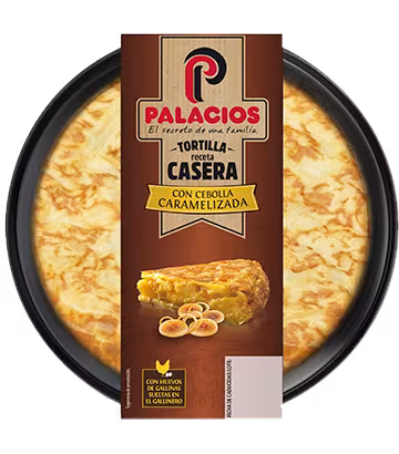 Tortilla Receta Casera Palacios con Cebolla Caramelizada 600 gr