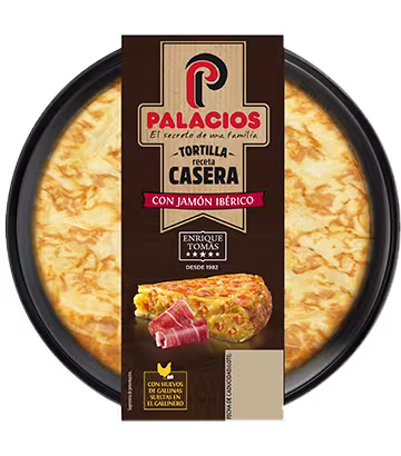 Tortilla Receta Casera Palacios con Jamón Enrique Tomás 600gr