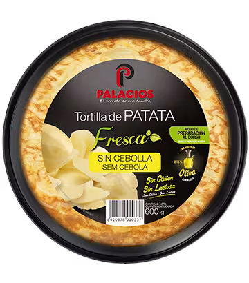 Tortilla de patata sin cebolla (fresca)