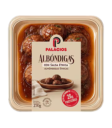 Albóndigas con salsa étnica