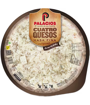 Pizza Masa Fina cuatro Quesos