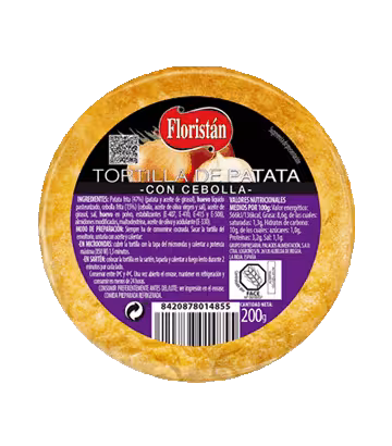 Tortilla de patata con cebolla 200gr