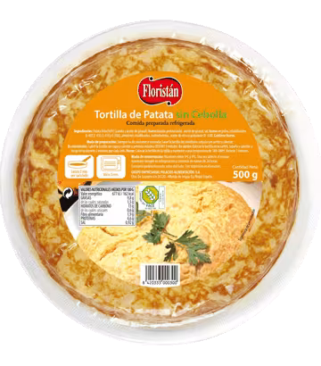 Tortilla española de patata sin cebolla 500gr